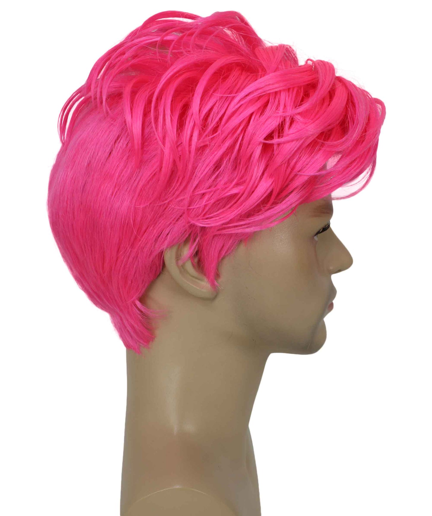 90's Rave Guy | Men's Short Gelled Middle Part | Halloween Wig | Multiple colors | Flame-Retardant Synthetic Fiber