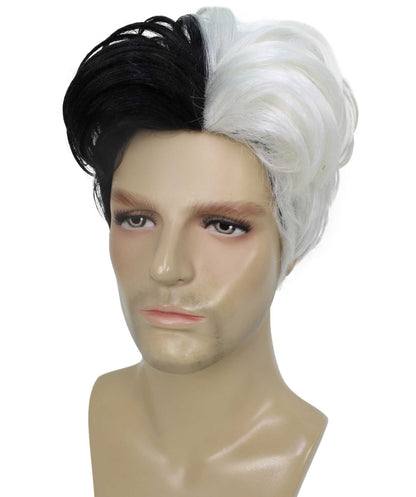 90's Rave Guy | Men's Short Gelled Middle Part | Halloween Wig | Multiple colors | Flame-Retardant Synthetic Fiber