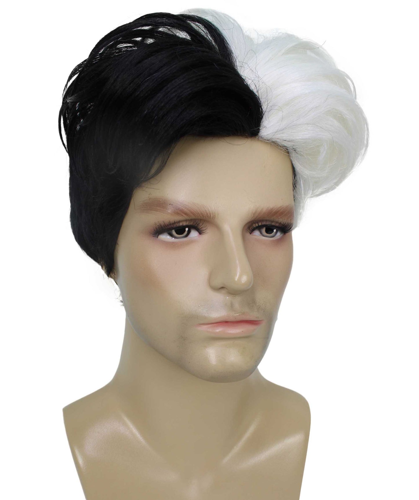 90's Rave Guy | Men's Short Gelled Middle Part | Halloween Wig | Multiple colors | Flame-Retardant Synthetic Fiber