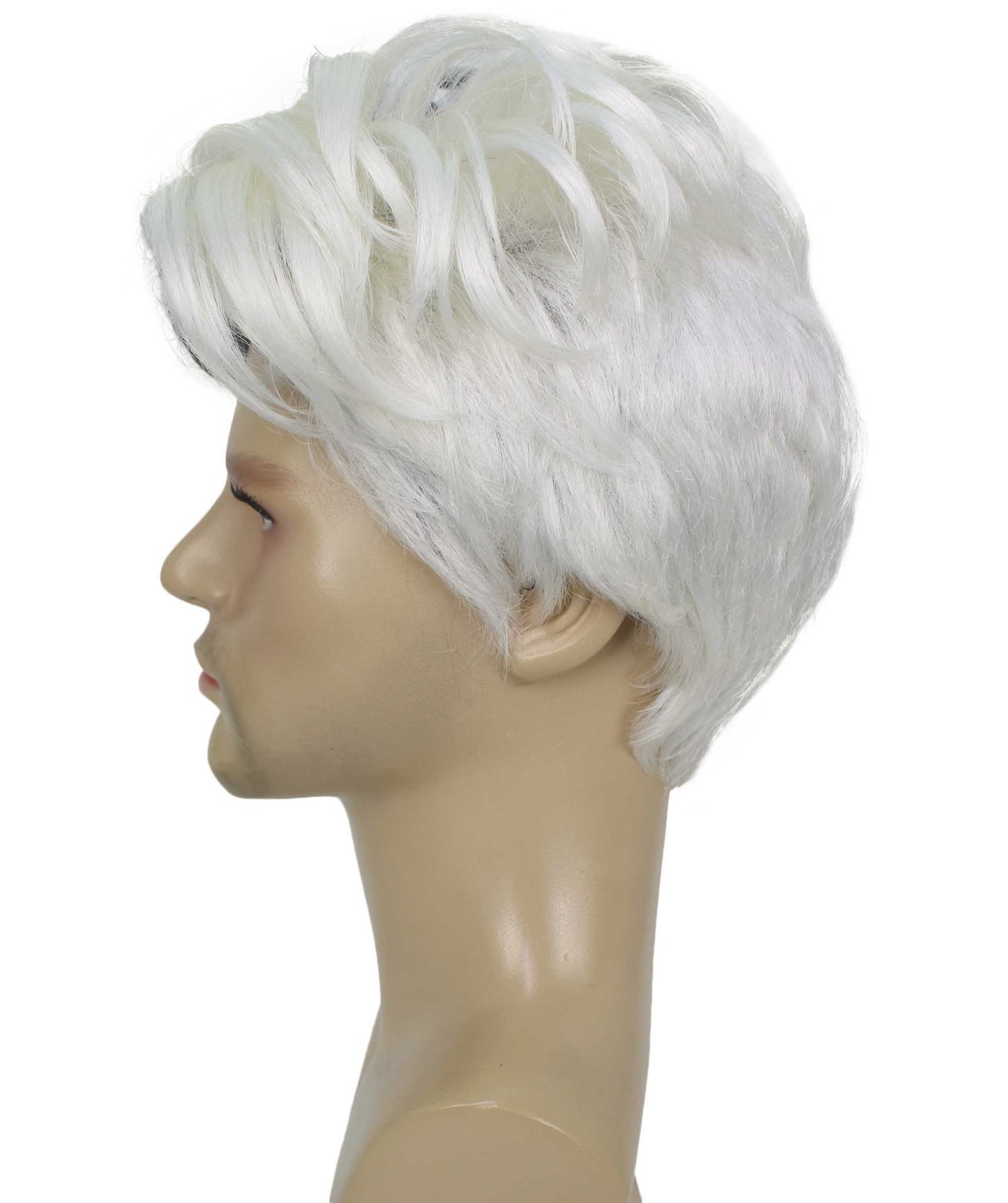 90's Rave Guy | Men's Short Gelled Middle Part | Halloween Wig | Multiple colors | Flame-Retardant Synthetic Fiber