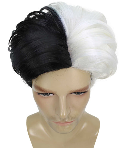 90's Rave Guy | Men's Short Gelled Middle Part | Halloween Wig | Multiple colors | Flame-Retardant Synthetic Fiber