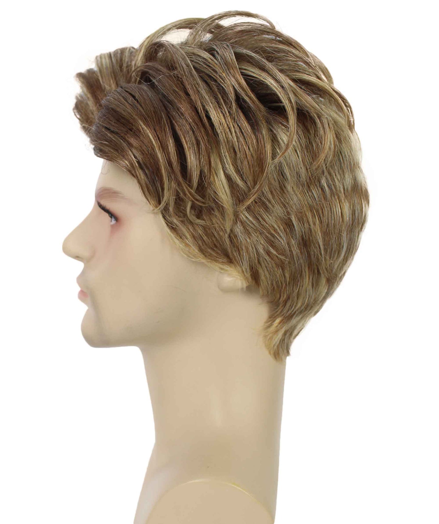 90's Rave Guy | Men's Short Gelled Middle Part | Halloween Wig | Multiple colors | Flame-Retardant Synthetic Fiber