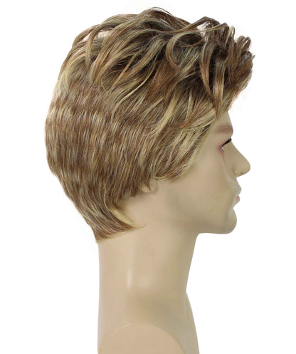 90's Rave Guy | Men's Short Gelled Middle Part | Halloween Wig | Multiple colors | Flame-Retardant Synthetic Fiber