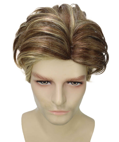 90's Rave Guy | Men's Short Gelled Middle Part | Halloween Wig | Multiple colors | Flame-Retardant Synthetic Fiber