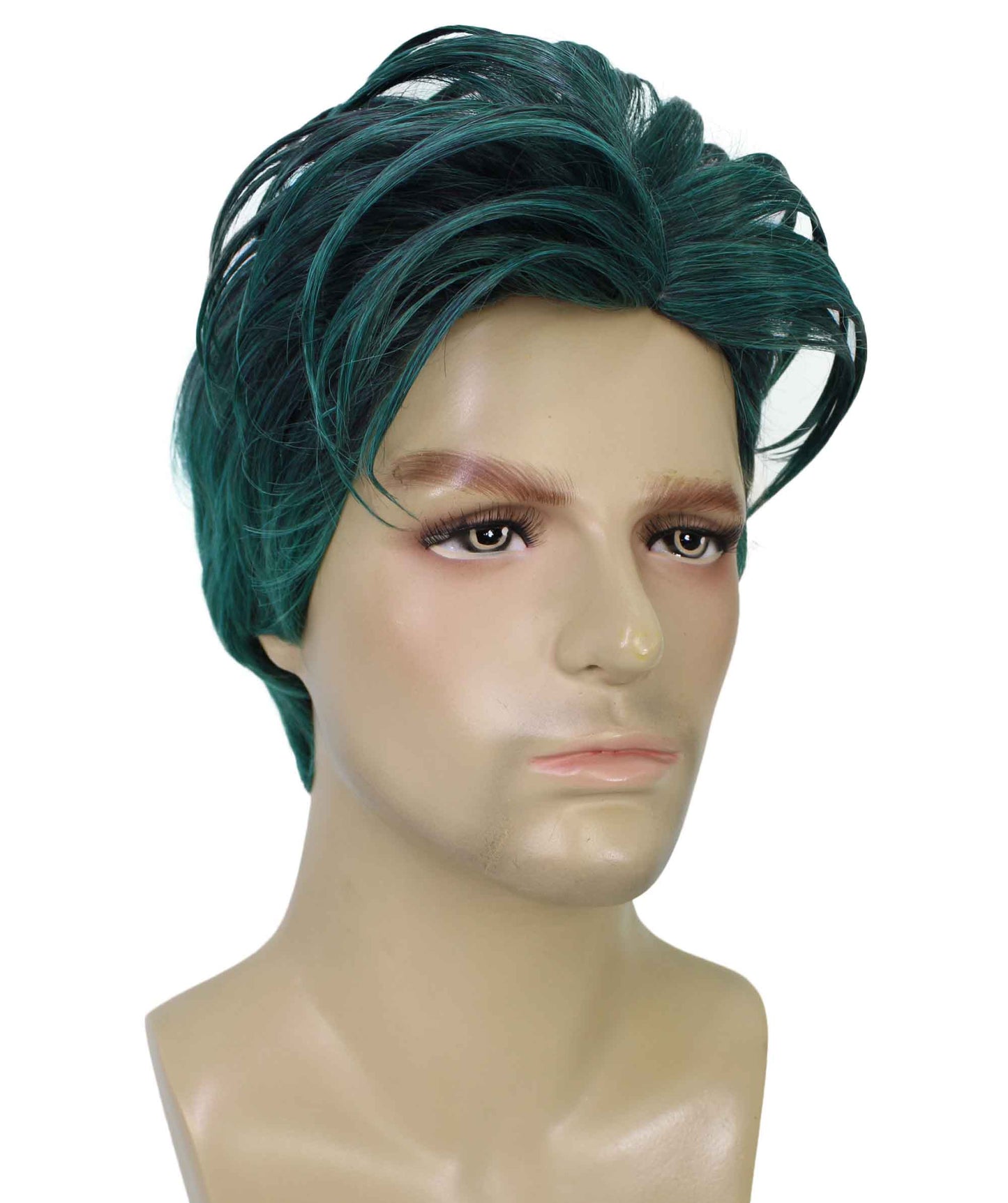 90's Rave Guy | Men's Short Gelled Middle Part | Halloween Wig | Multiple colors | Flame-Retardant Synthetic Fiber