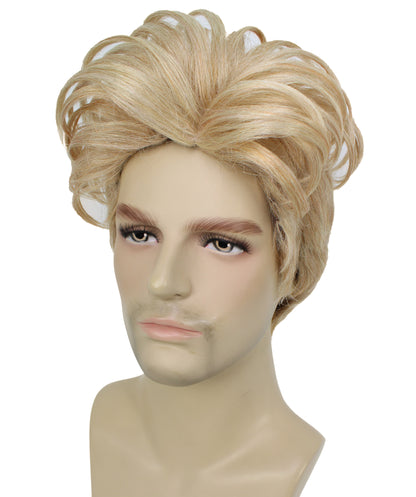 90's Rave Guy | Men's Short Gelled Middle Part | Halloween Wig | Multiple colors | Flame-Retardant Synthetic Fiber