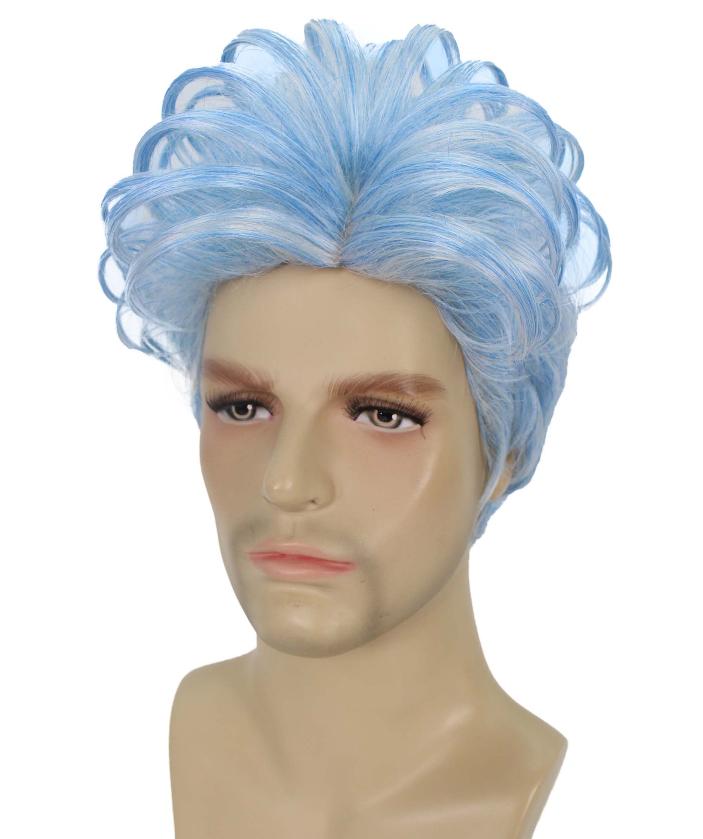 90's Rave Guy | Men's Short Gelled Middle Part | Halloween Wig | Multiple colors | Flame-Retardant Synthetic Fiber