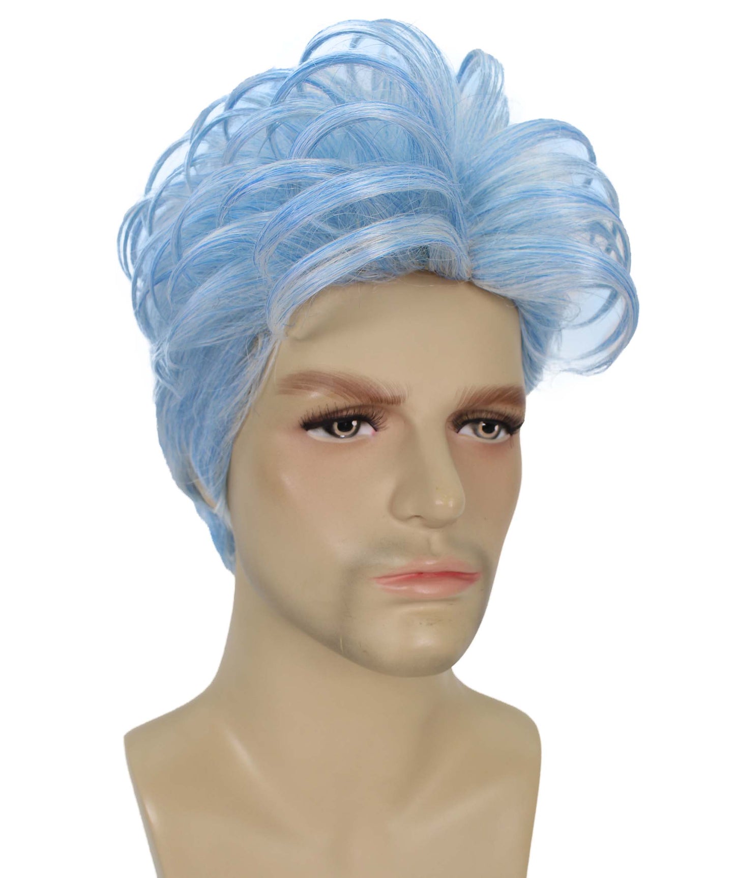 90's Rave Guy | Men's Short Gelled Middle Part | Halloween Wig | Multiple colors | Flame-Retardant Synthetic Fiber