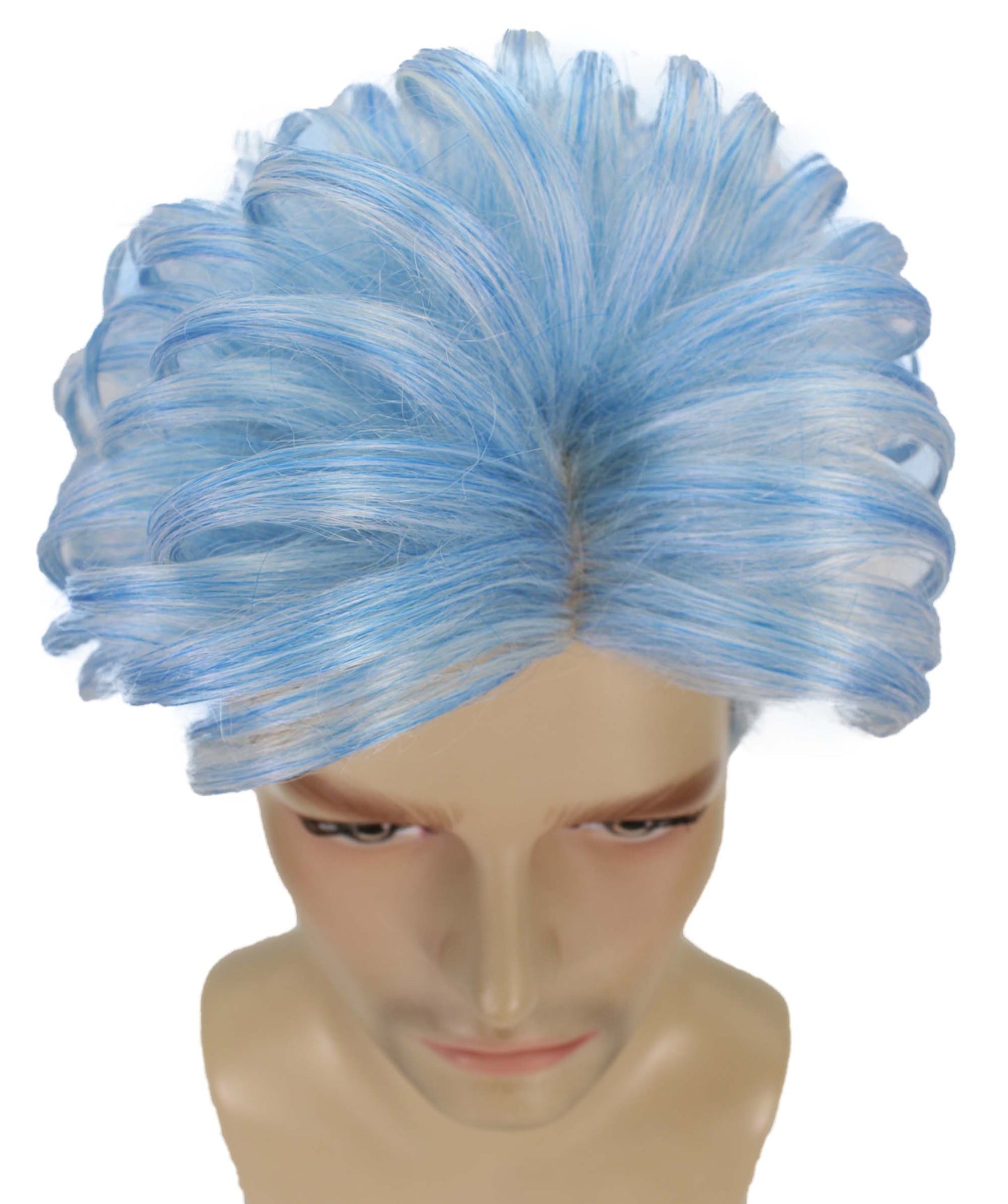 90's Rave Guy | Men's Short Gelled Middle Part | Halloween Wig | Multiple colors | Flame-Retardant Synthetic Fiber