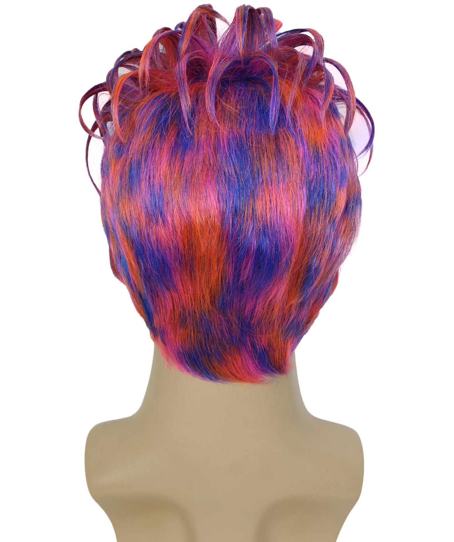 90's Rave Guy | Men's Short Gelled Middle Part | Halloween Wig | Multiple colors | Flame-Retardant Synthetic Fiber