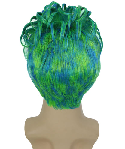 90's Rave Guy | Men's Short Gelled Middle Part | Halloween Wig | Multiple colors | Flame-Retardant Synthetic Fiber