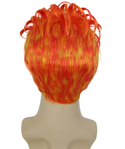 90's Rave Guy | Men's Short Gelled Middle Part | Halloween Wig | Multiple colors | Flame-Retardant Synthetic Fiber