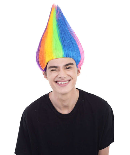 Unisex Troll Wig Collection , Assorted Colors Lots of Color Choices , Premium Breathable Capless Cap