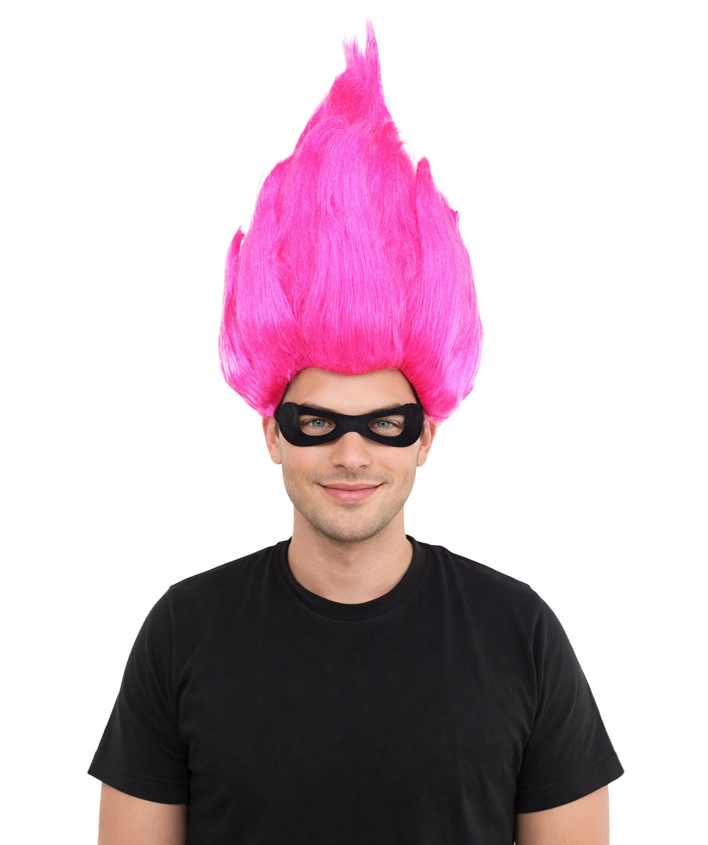 HPO Animated Movie Supervillain Wig , Troll Wig , Premium Breathable Capless Cap