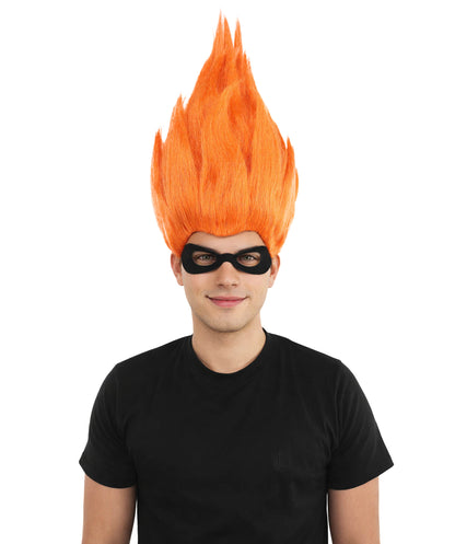 HPO Animated Movie Supervillain Wig , Troll Wig , Premium Breathable Capless Cap