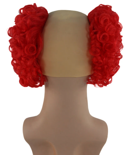 Clown Red Scary Wig | Horror TV/Movies Wigs| Flame-Retardant Synthetic Fiber