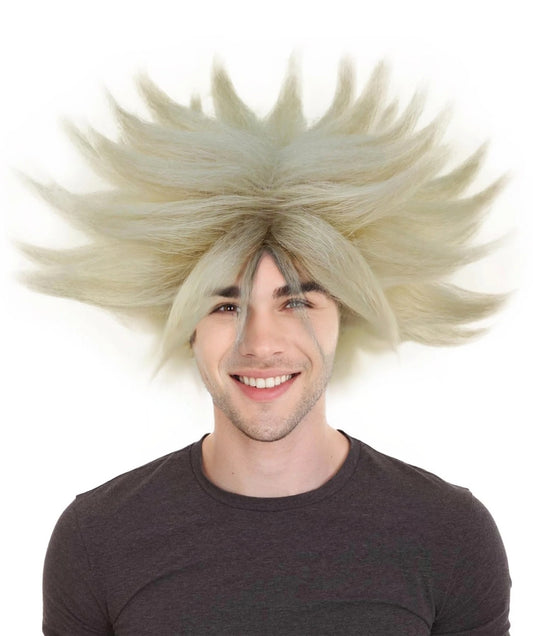 Men's Anime Spike Wig | Blonde TV/Movie Wigs | Premium Breathable Capless Cap