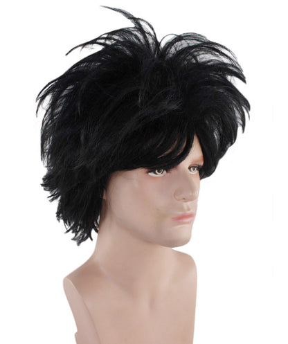 Edward Wig | Black TV/Movie Wigs | Premium Breathable Capless Cap