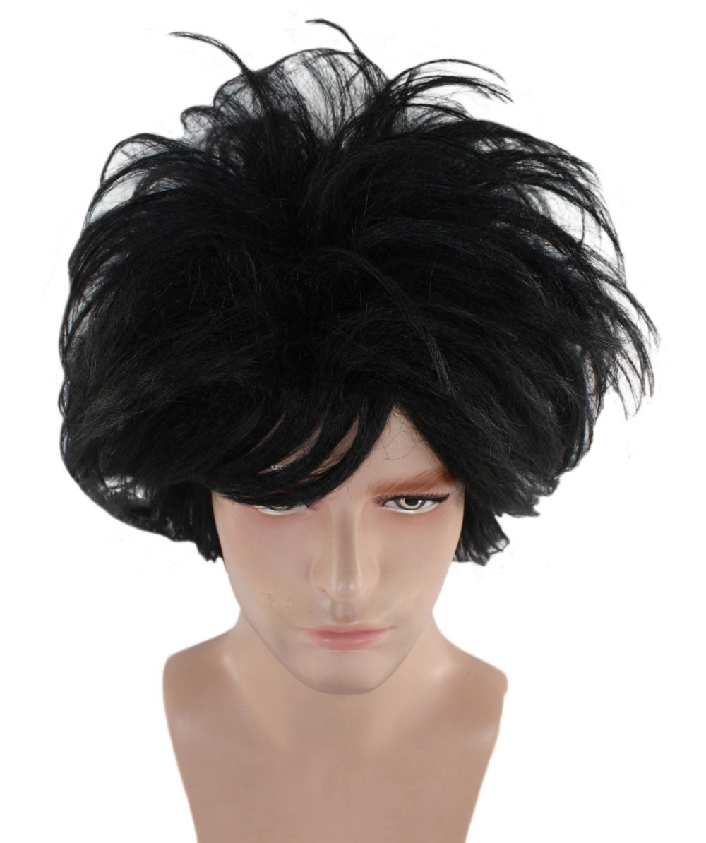 Edward Wig | Black TV/Movie Wigs | Premium Breathable Capless Cap