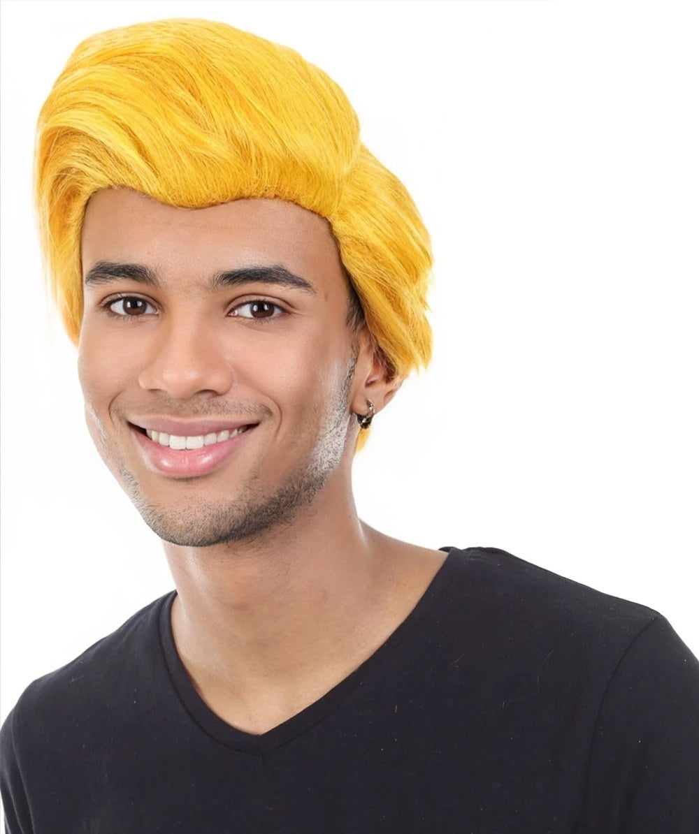 Men's Dolls Movies character wig | Yellow Wigs | Premium Breathable Capless Cap