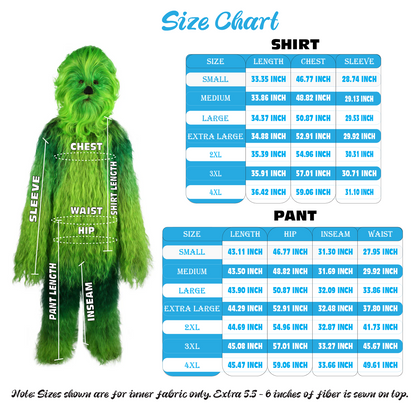 Unisex Hairy Warrior Ape Military Leader Resistance Fighter Multiple Colors Option Cosplay Costume and Wigs Bundle