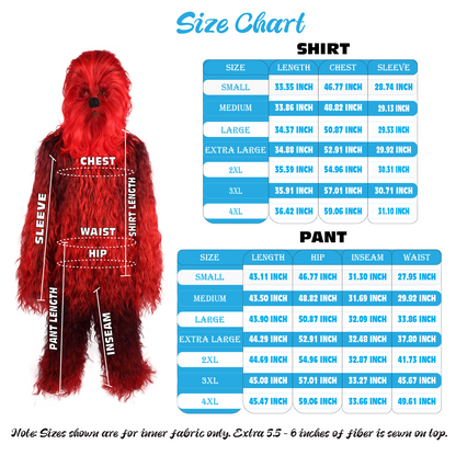 Unisex Hairy Warrior Ape Military Leader Resistance Fighter Multiple Colors Option Cosplay Costume and Wigs Bundle
