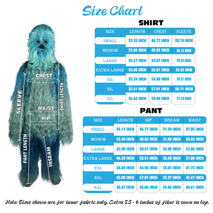 Unisex Hairy Warrior Ape Military Leader Resistance Fighter Multiple Colors Option Cosplay Costume and Wigs Bundle