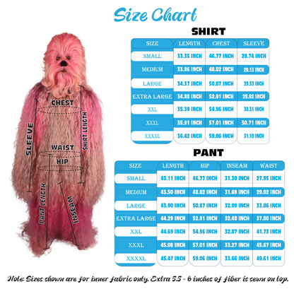 Unisex Long Hairy Warrior Ape Military Leader Resistance Fighter Multiple Colors Option Cosplay Costume and Wigs Bundle