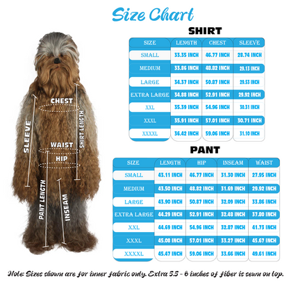 Unisex Long Hairy Warrior Ape Military Leader Resistance Fighter Multiple Colors Option Cosplay Costume and Wigs Bundle