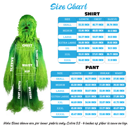 Unisex Long Hairy Warrior Ape Military Leader Resistance Fighter Multiple Colors Option Cosplay Costume and Wigs Bundle