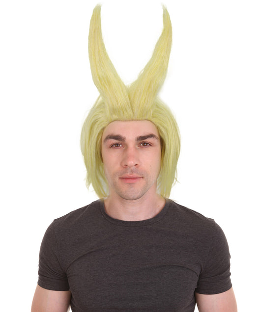 HPO Adult Men's Anime Wigs, Perfect for Halloween, Flame-retardant Synthetic Fiber