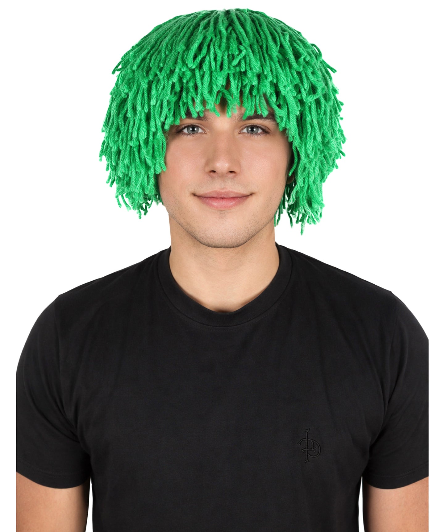 HPO Men's Medium Red Wig | Perfect for Halloween | Flame-retardant Wille Fiber