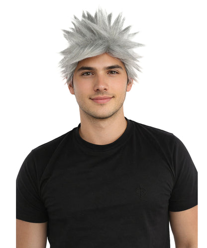 HPO Adult Men's Japanese Superhero Manga Spiky Wig |  Multi Color Options