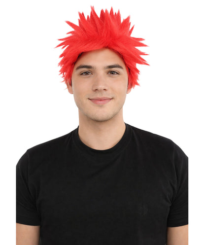 HPO Adult Men's Japanese Superhero Manga Spiky Wig |  Multi Color Options