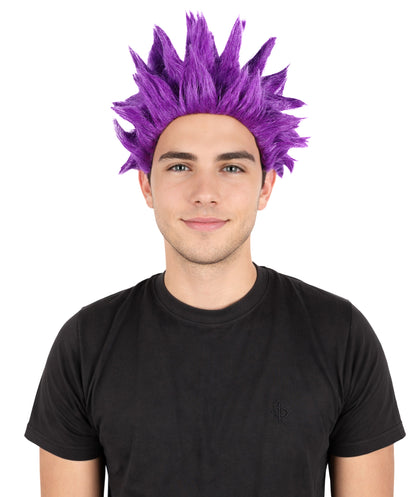 HPO Men’s Anime Young Ninja Nine Tail Yellow Blonde Spiky Wig