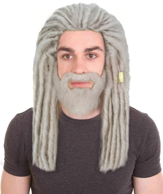 Men’s Fantasy TV Series Dragon House Multicolor Dreadlock Wig | Flame-retardant Synthetic Fiber