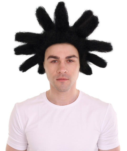 Men’s American Rapper Signature Skippy Bonk Wig, best for Halloween, Flame-retardant Synthetic Fiber