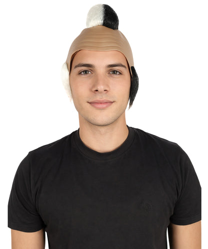 HPO Men’s Tough Black Guy T Mohawk Wig| Perfect for Halloween| Flame-retardant Synthetic Fiber