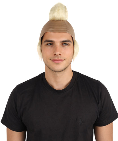 HPO Men’s Tough Black Guy T Mohawk Wig| Perfect for Halloween| Flame-retardant Synthetic Fiber