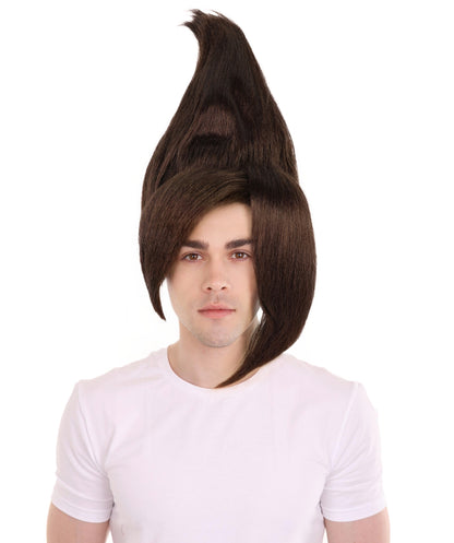 HPO Adult Men's Tv Musical Movie Troll Spiked Wig | Multicolor Options | Flame-retardant Synthetic Fiber