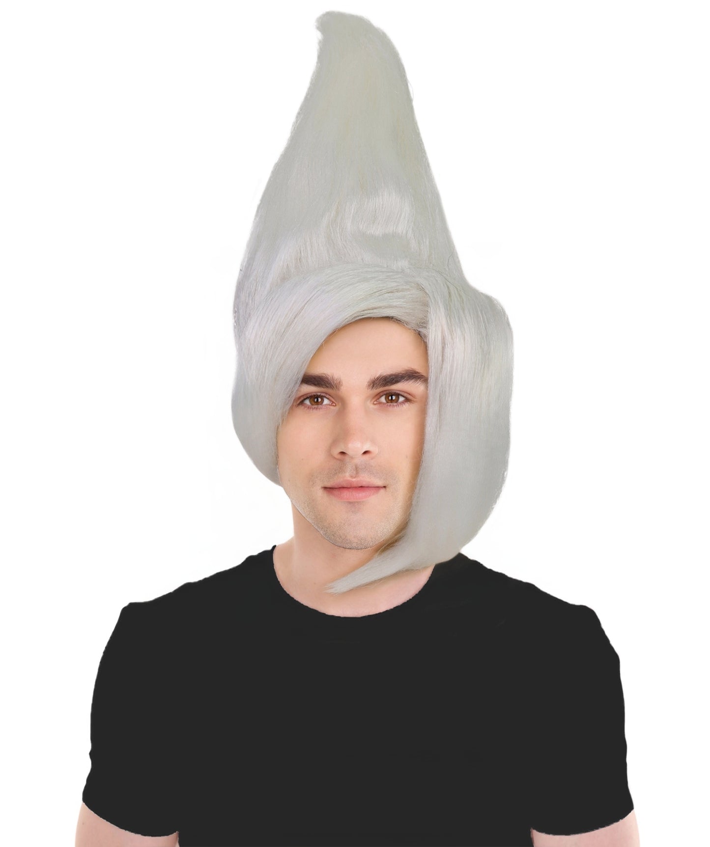 HPO Adult Men's Tv Musical Movie Troll Spiked Wig | Multicolor Options | Flame-retardant Synthetic Fiber