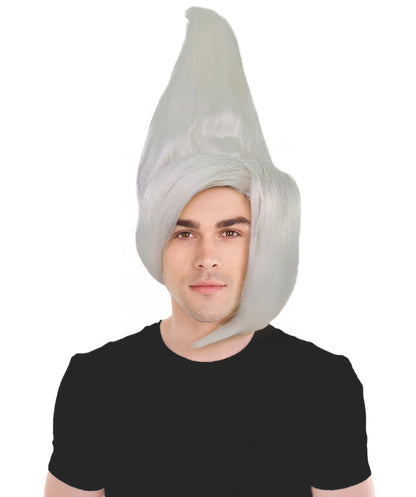 HPO Adult Men's Tv Musical Movie Troll Spiked Wig | Multicolor Options | Flame-retardant Synthetic Fiber