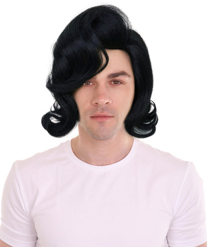 HPO Men's Comedy Movie Character Layered Textured Hair Wig I Flame-retardant Synthetic Fiber