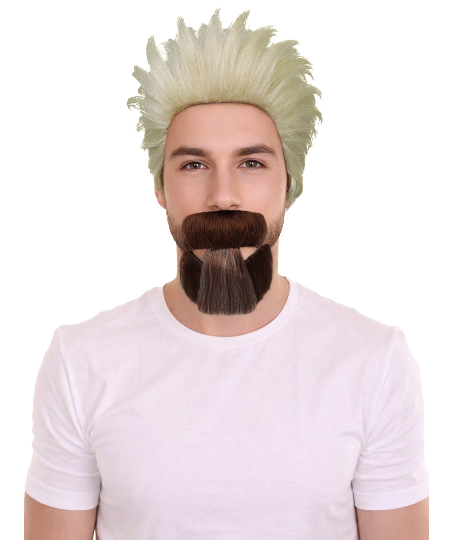 HPO Women Funny Food TV Network Guy Fieri Chef Halloween Costume Multiple Wig & Beard Set | Includes Iconic Wigs and Beard and Accessories for Ultimate Guy Fieri Look