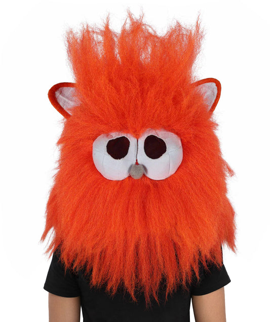 HPO Unisex Furry 71 Inch Fiery Multiple Furry Monster Costume Set with Head Mask | Perfect for Halloween| Flame-retardant Synthetic Fabric
