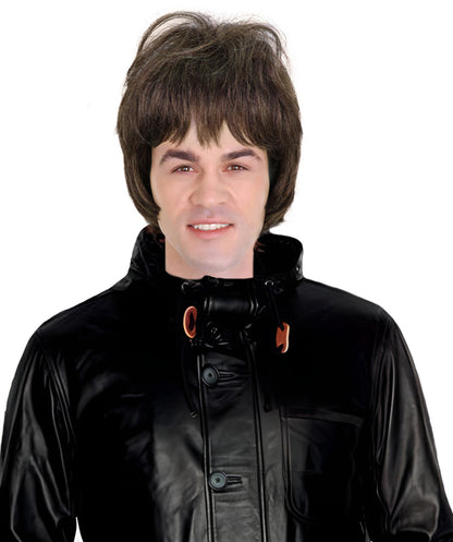 HPO Men's 80s 90s Rock Star Wig – Liam & Noel Gallagher Short Wavy Cosplay Wigs