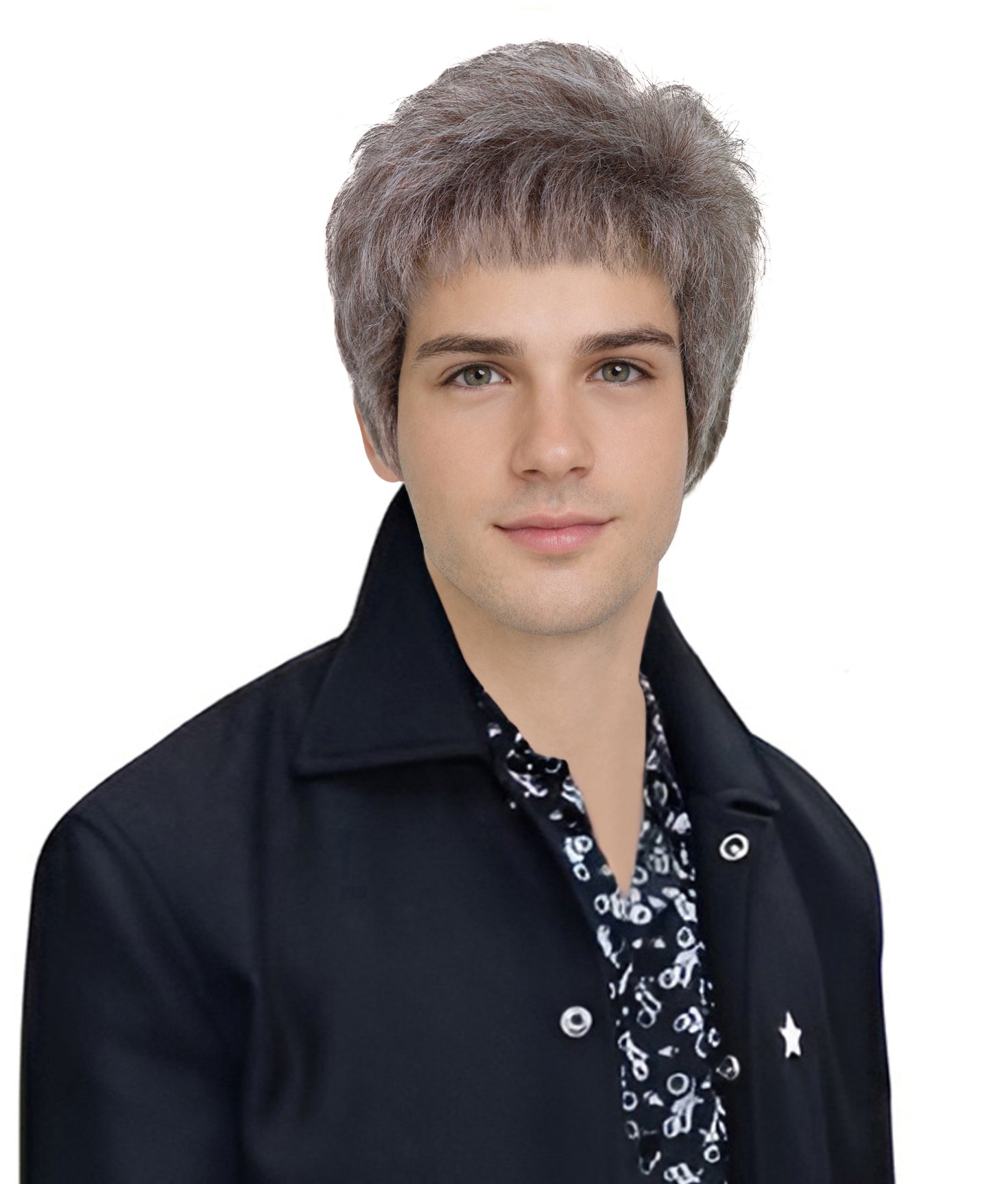 Noel Gallagher Inspired Wig- 90’s Britpop Icon – Rockstar Fancy Dress for Adults- Perfect for Cosplay, Halloween and Concerts.