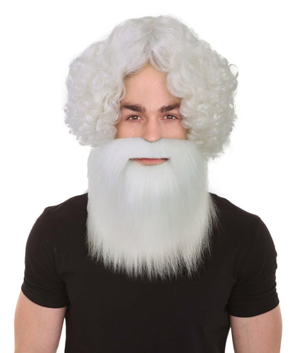 HPO Men's Lumberjack Hipster Wig With Beard & Mustache Set | Rugged Dapper Facial Hairpiece | Costume, Halloween, Stage, Theater & Roleplay