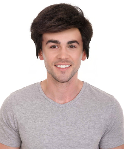 HPO Adult LL Instant Kit T-Shirt & LL Wig Combo Blue and Brown | Costume Kit for Cosplay Stage, Tournaments & Halloween | Comfortable Synthetic Materials