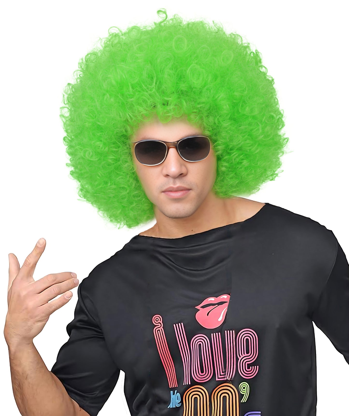 Men’s Big Curly Afro Wig | Bold Hair for Halloween, Themed Parties | Multiple Color Options